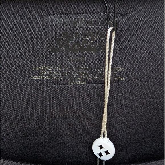 NWT Frankies Bikinis Felix Black Straight Fit Side Cutouts Bodysuit, size S - Picture 5 of 9